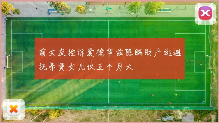 前女友控诉爱德华兹隐瞒财产逃避抚养费女儿仅五个月大