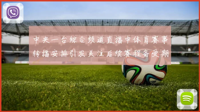 中央一台综合频道直播中体育赛事转播安排引发关注后续赛程备受期待